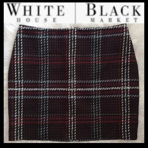 NWOT WHBM Plaid Boot Skirt - Picture 3 of 11